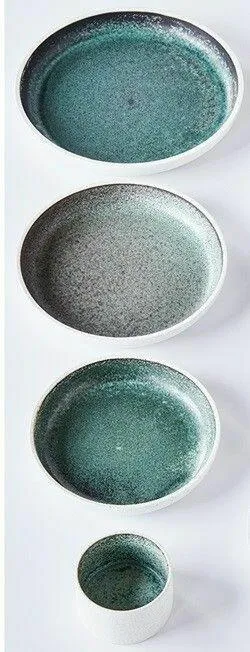 Saltplatta Utan Flik - Grön - Ø17 Cm