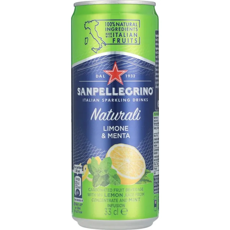 San Pellegrino Citron Och Mynta 33 Cl.