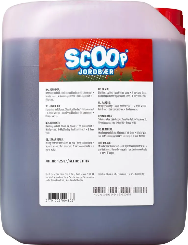 Scoop Slush Jordgubbe, 5l