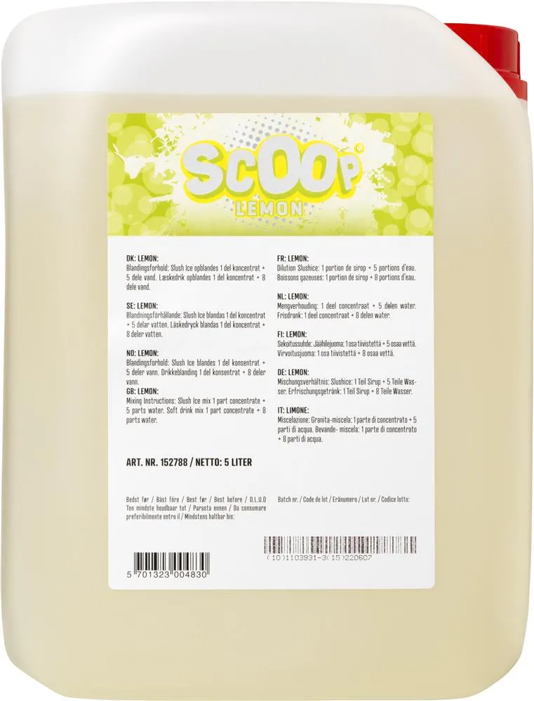 Scoop Slushice Citron, 5l