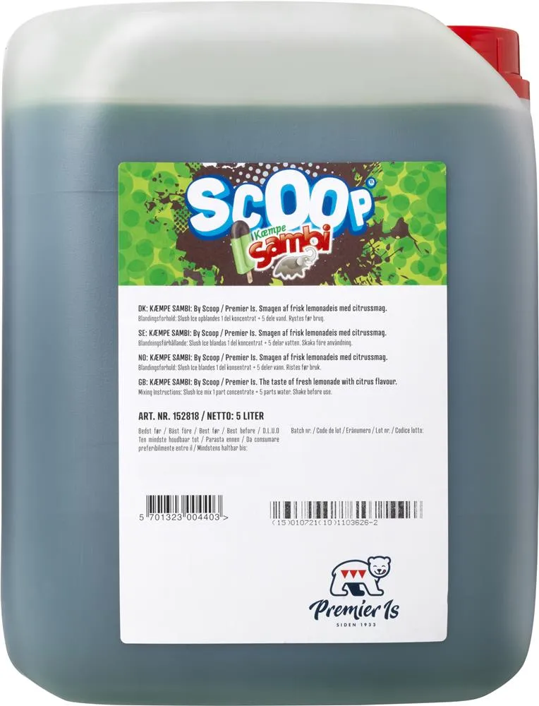 Scoop Slushice Kæmpe Sambi, 5l