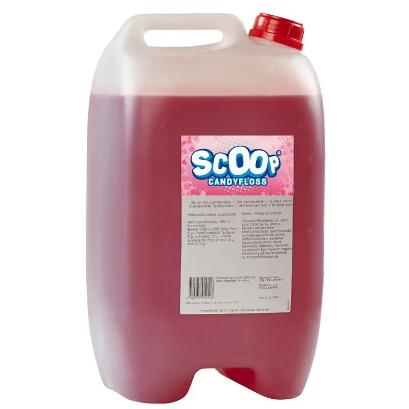Scoop Slushice Koncentrat Candyfloss, 10l