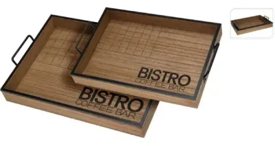 Serveringsbricka Set 2 St 'Bistro'