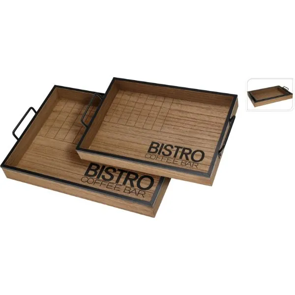 Serveringsbricka Set 2 St 'Bistro'