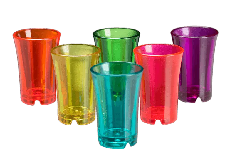 Shotglas Färgade Glas