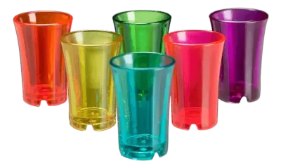 Shotglas Färgade