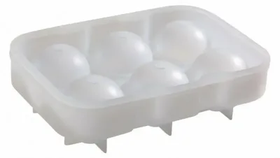Silikonform för 6 iskulor