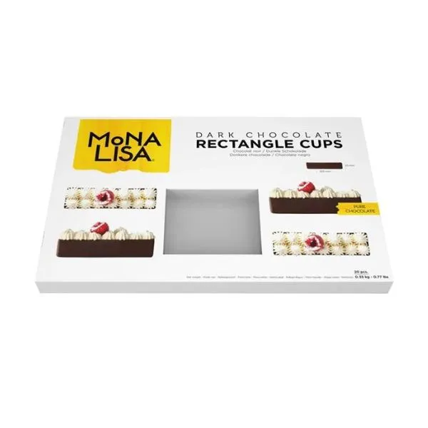 Mörk Chokladkopp Rektangulär Æsk (20x17,5 G)