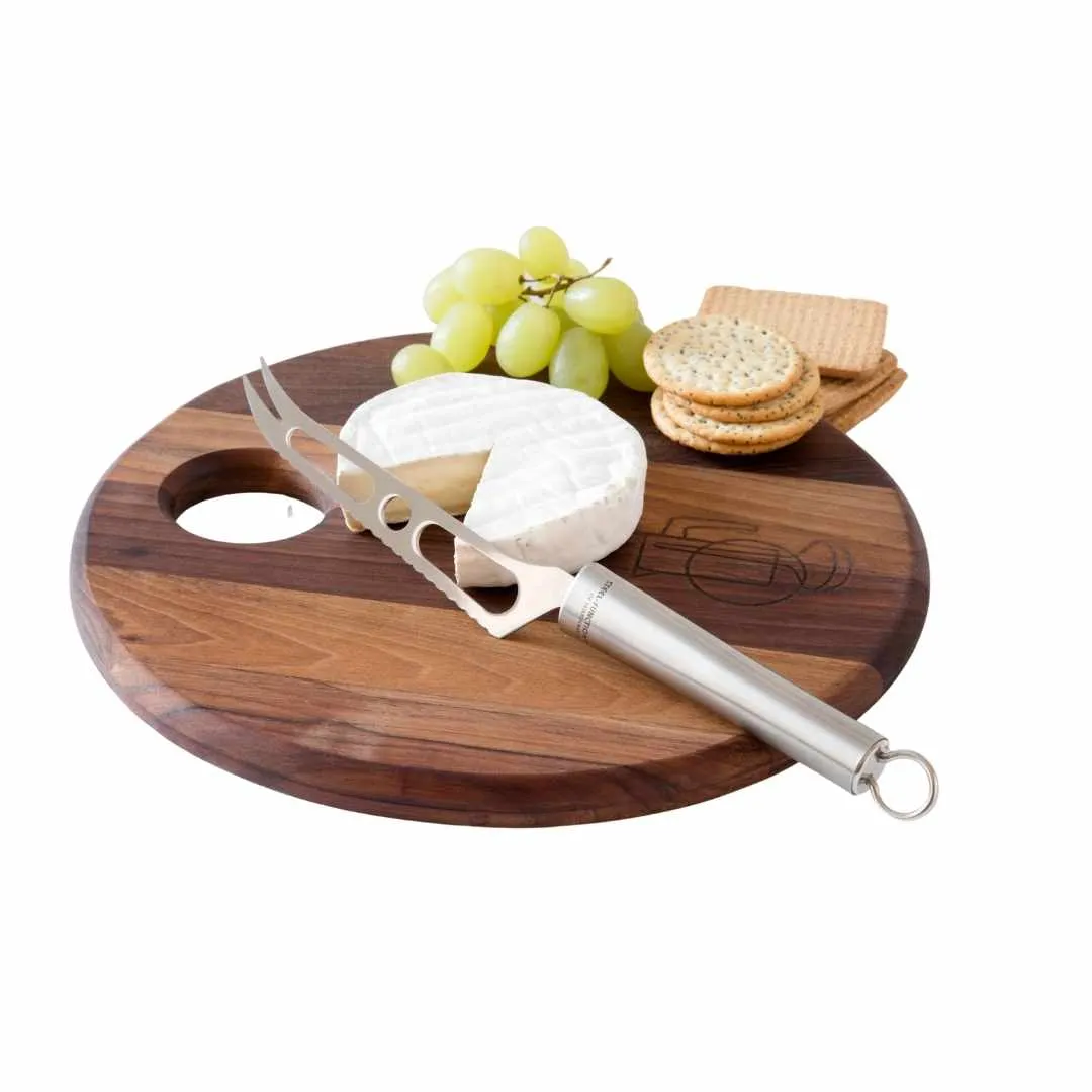 Skärbräda Rund i Valnöt