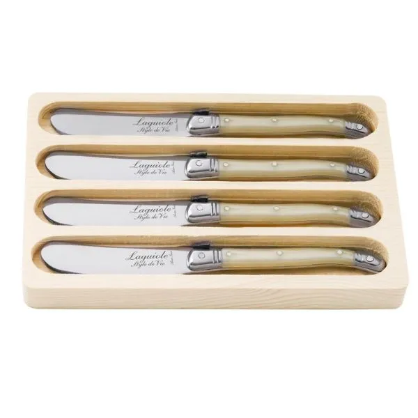 Smörkniv Laguiole Perle Sæt 4 Sdv