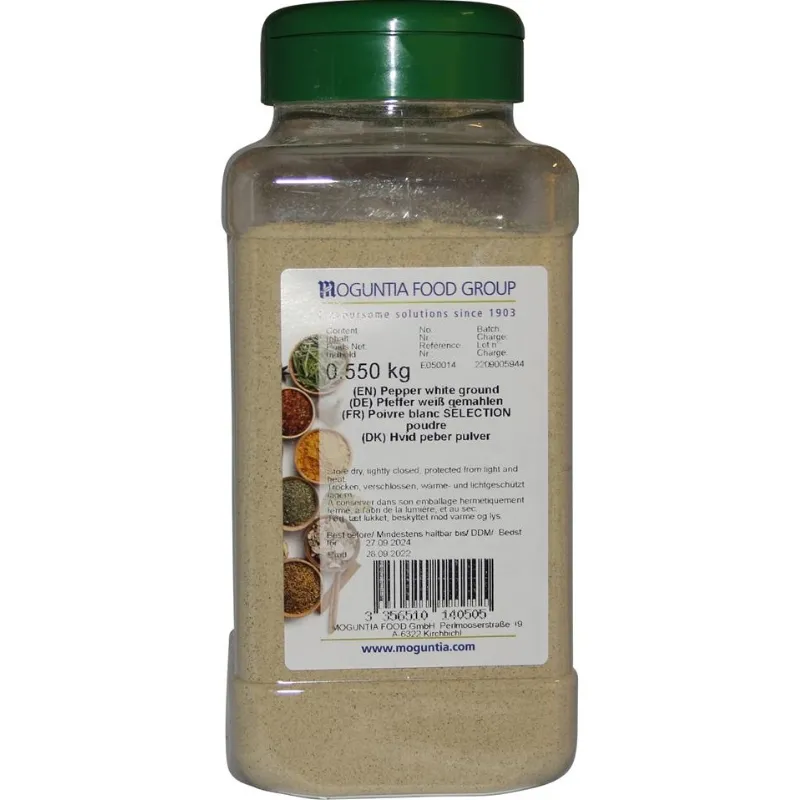 Stødt Hvid Peber 550 g