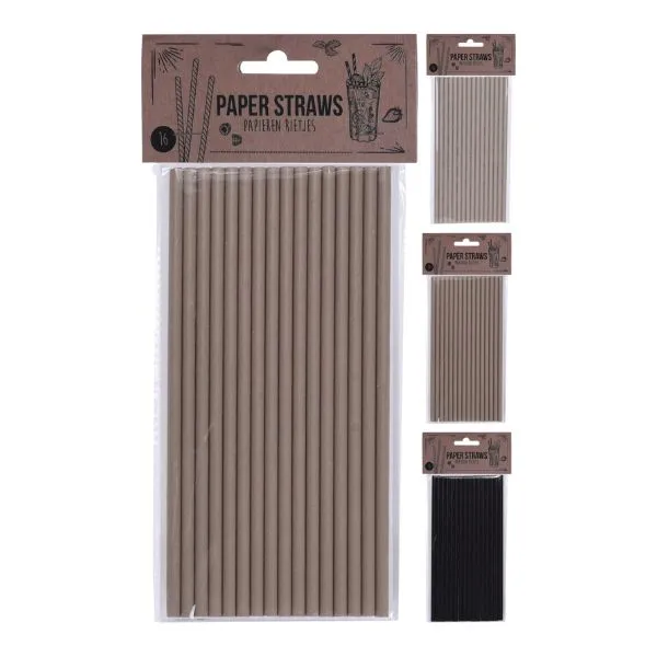 Sugrör Papper 16 St Assorterade