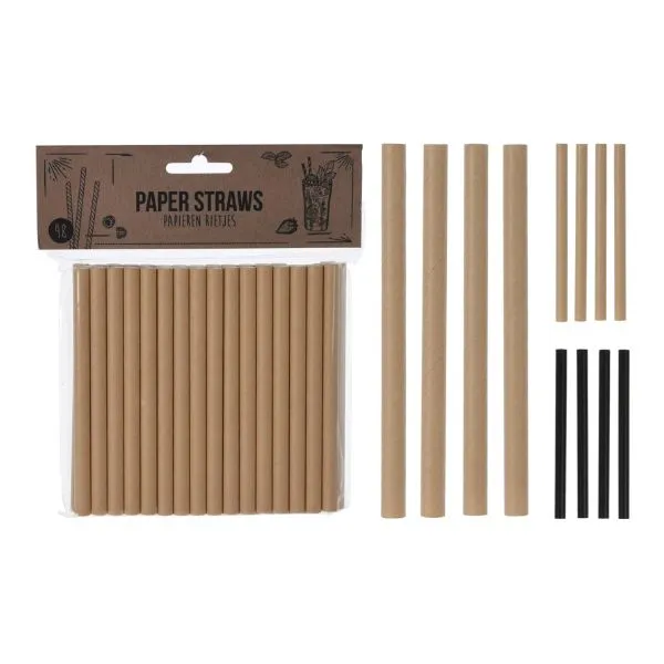 Sugrör Papper 48 St Ass