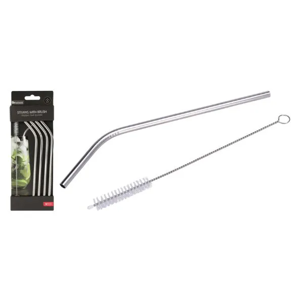 Sugrör Set 5st Inkl. Borste