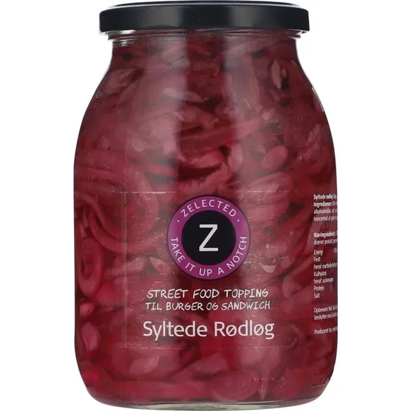 Syltade Rödlökar 980g Zelected