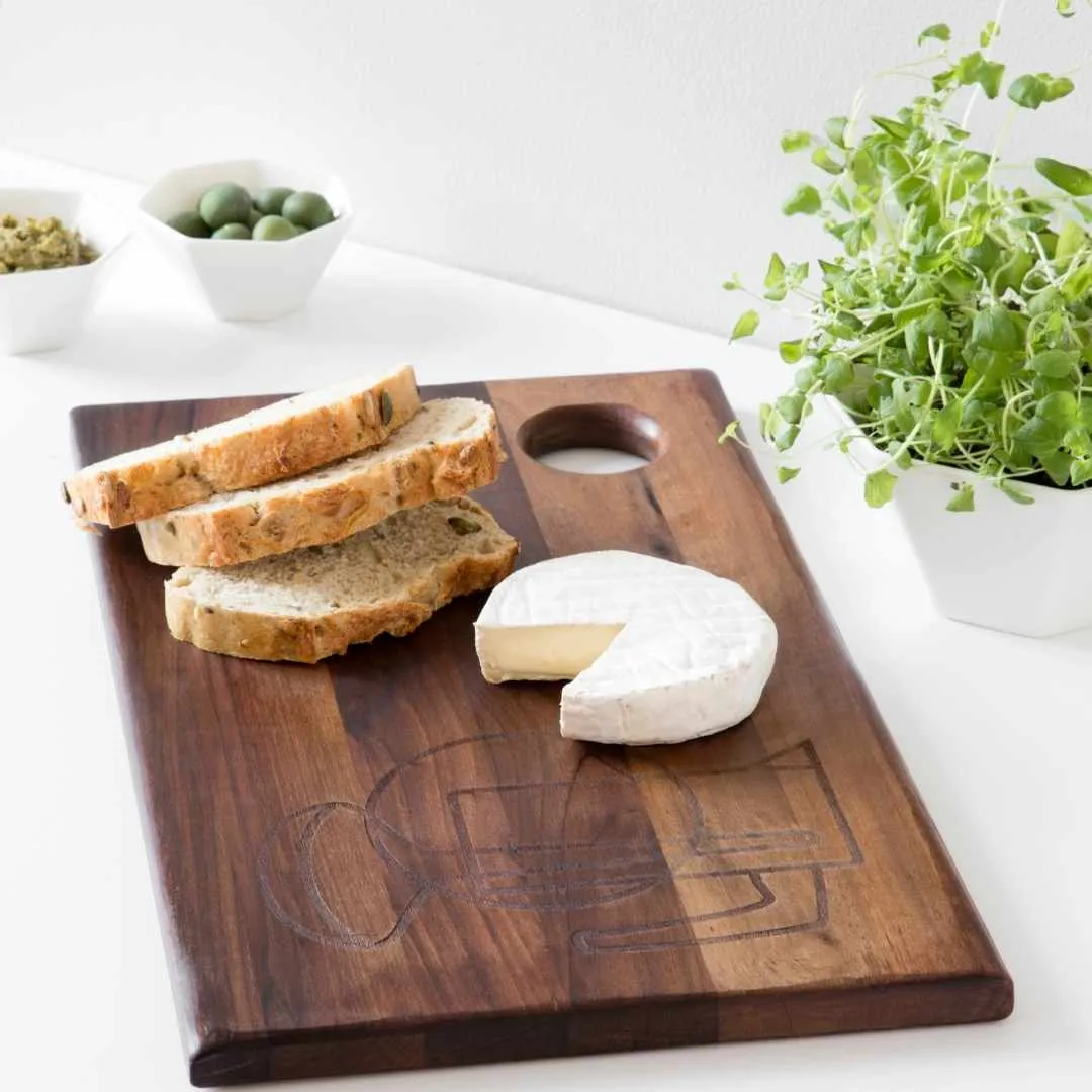 Skärbräda i Valnöt 45x25x2,2 Cm