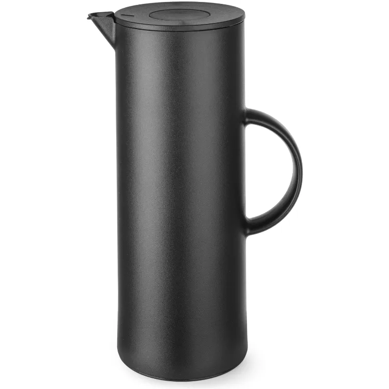 Termokanna Sort 1 l Pp Med Tryckknapp
