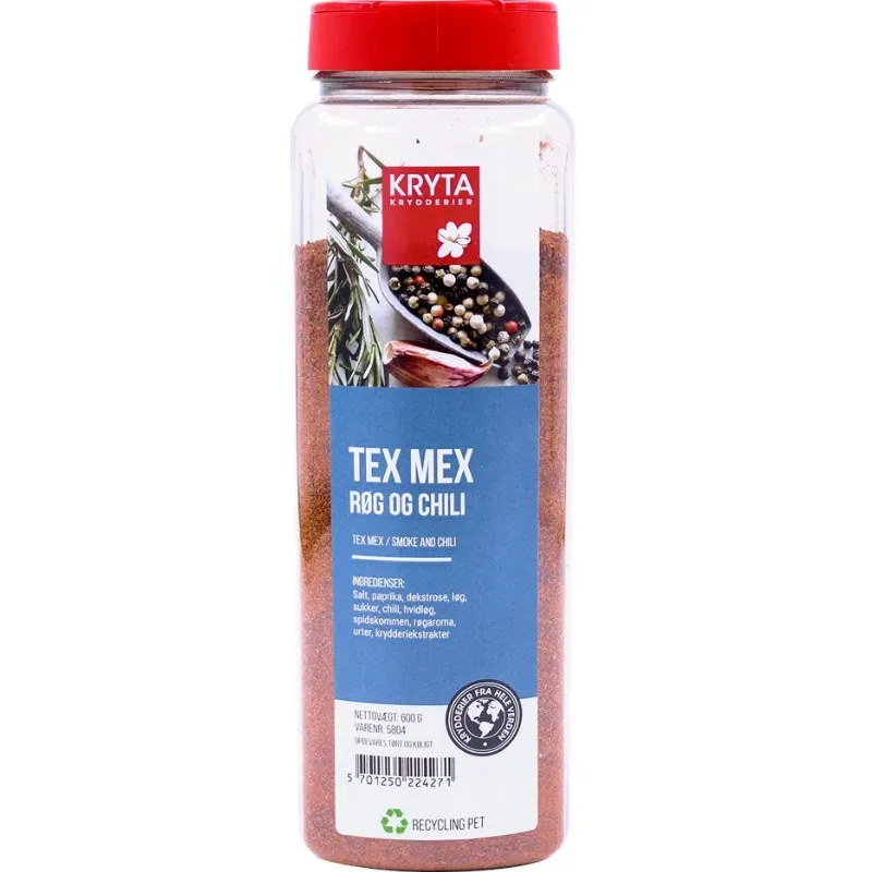 Tex-mex Krydderi Med Røg & Chili 600 g