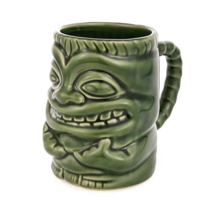 Tiki-mugg Grön med Handtag 42,5 cl