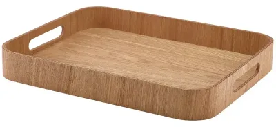 Tjänarbricka Ljus Fanér Trä 35,5 x 28 Cm