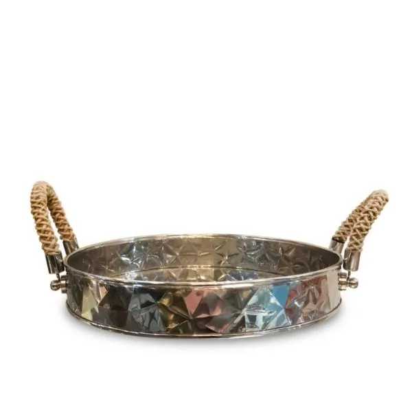 Tjenerbakke M. Handtag Nikkel