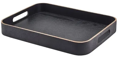 Tjenerbakke Svart Fanér Trä 35cm