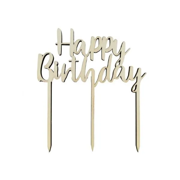 Trädekoration Happy Birthday 13 x 14 Cm