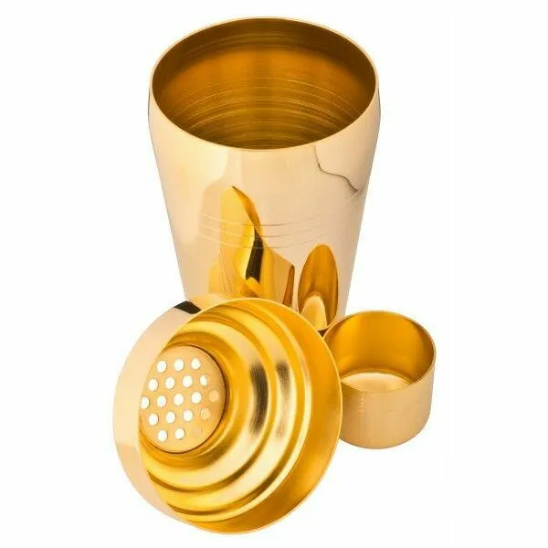 Tredelad Cocktailshaker Yukiwa Baron - Gyllene - 510ml
