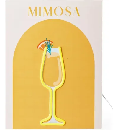 Väggdekoration Neon Cocktails 40 cm