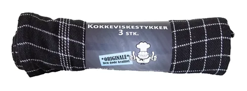 Viskestycke Svart 3-pk. Str 50cm x 70cm