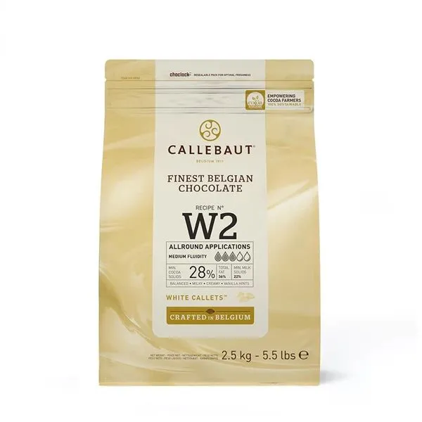 Vita Chokladknappar 28% Barry Callebaut 2,5 Kg