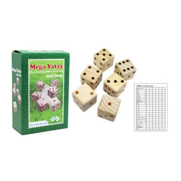Yatzy Xl Havespil Trä 6 Tärningar