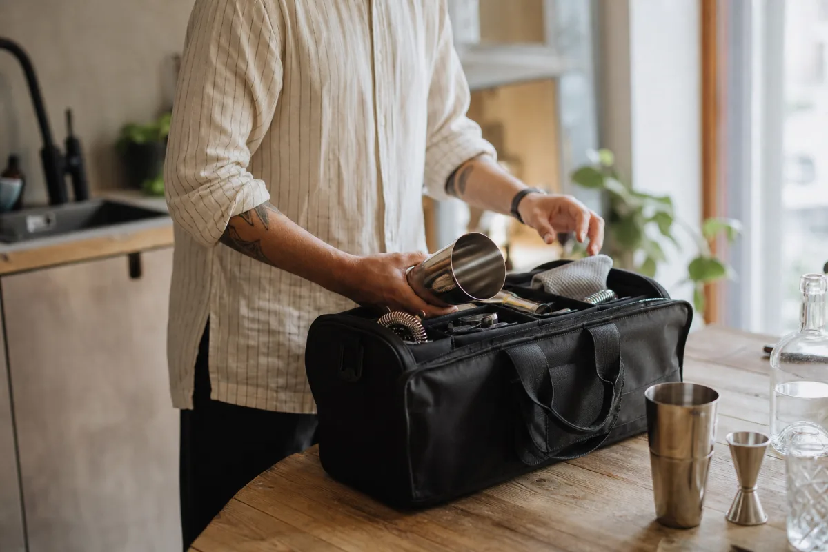 Bartenderväska för nybörjare: det du faktiskt behöver