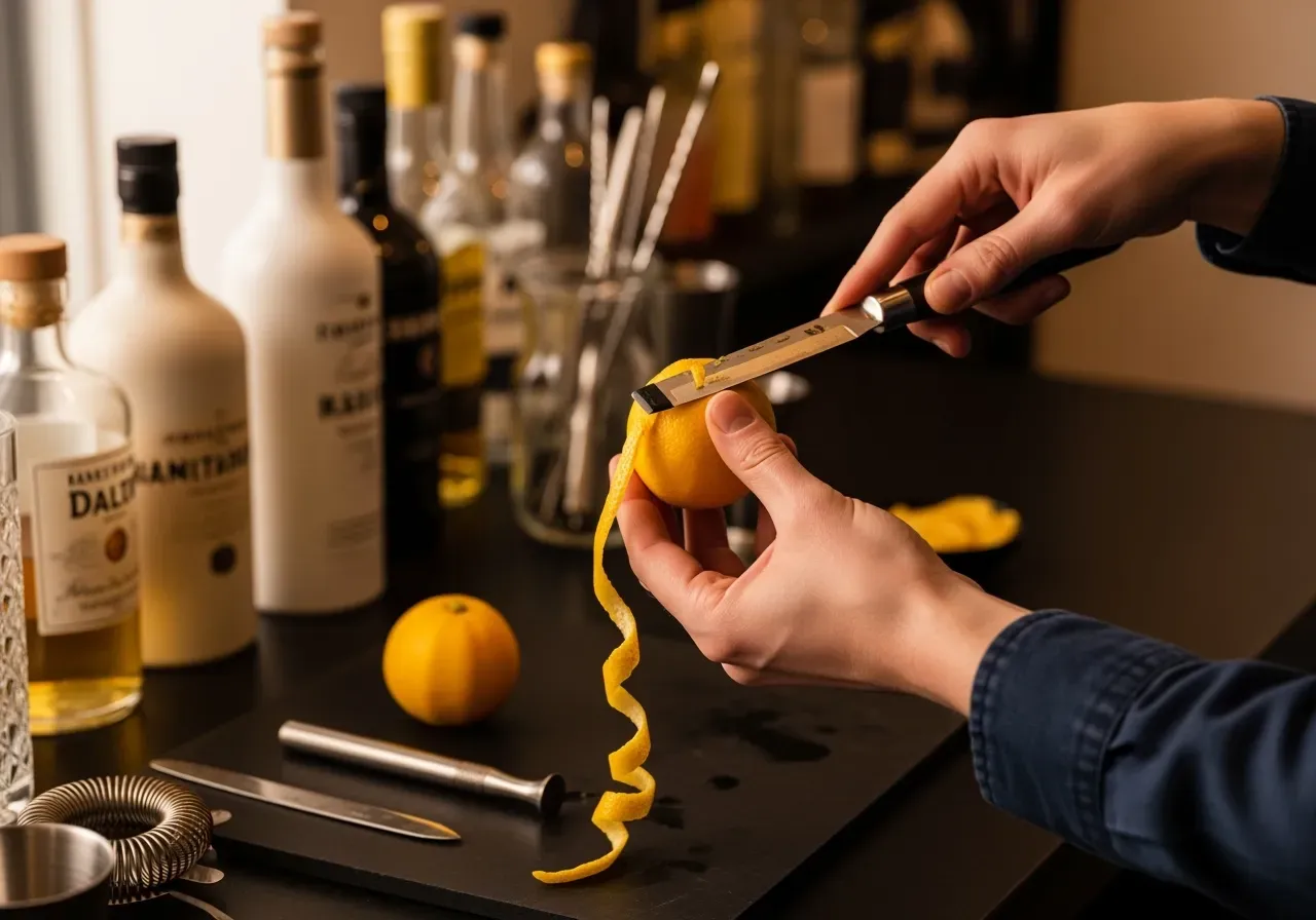 Silning och filtrering av drinkar hemma