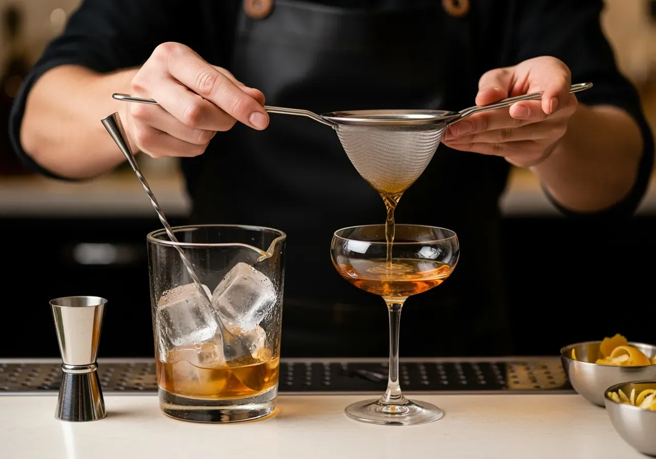 Dubbla sugrör i drinkar