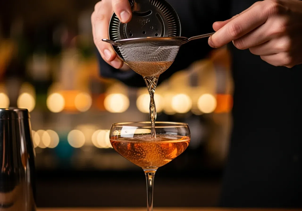 Kylda sugrör redo för barservering