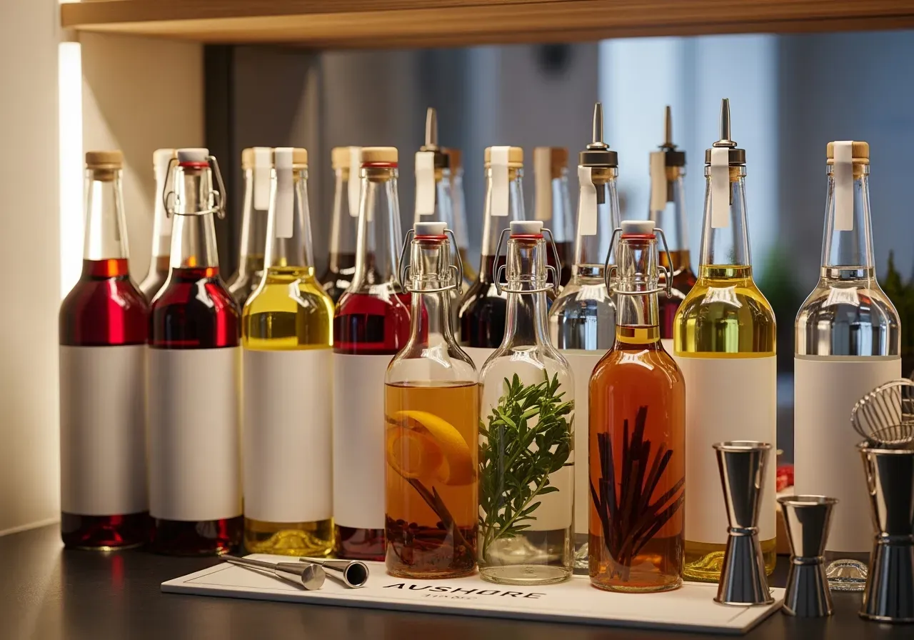 Silikonsugrör i drinkar på bar