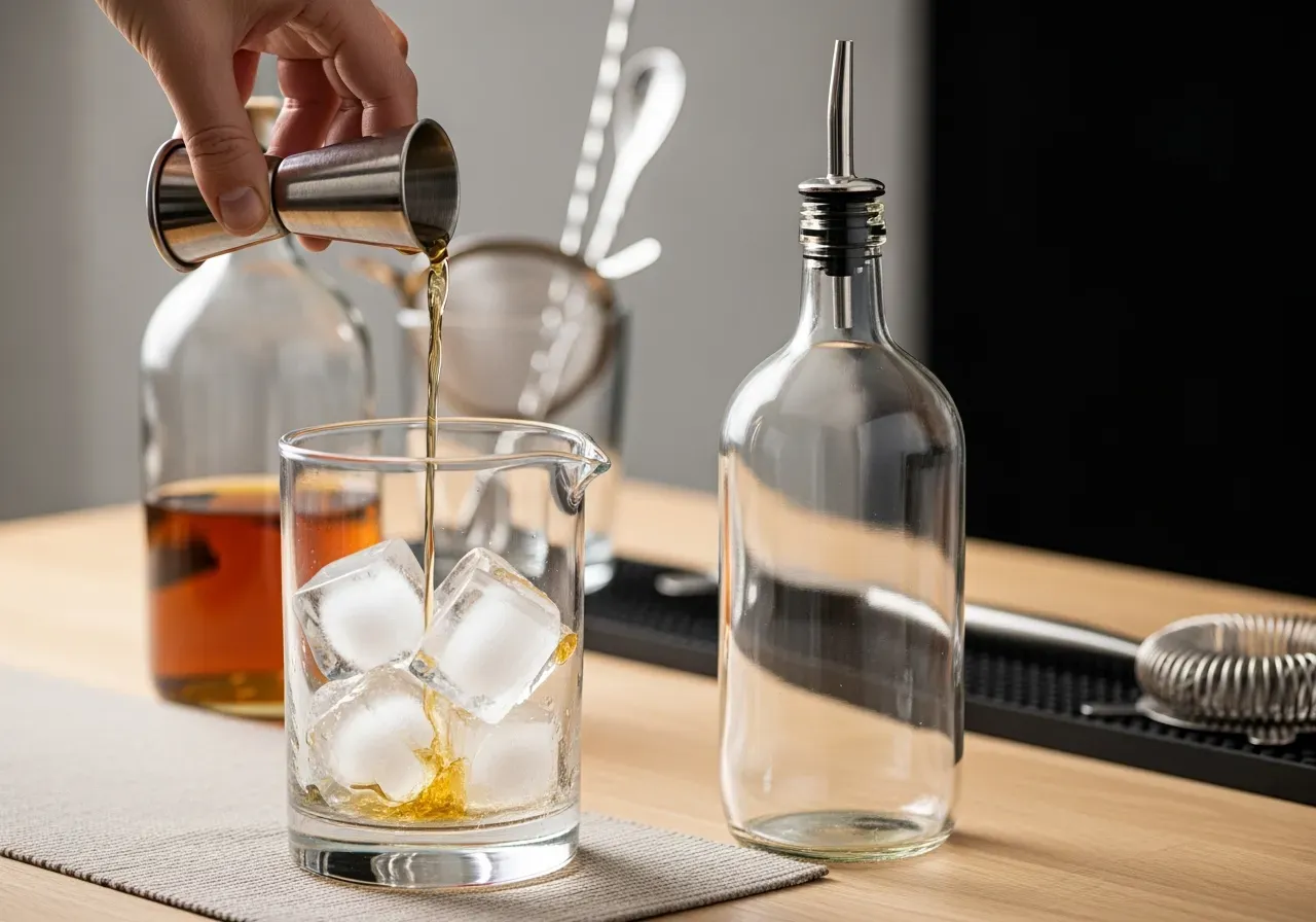 Sugrör i ordnad barstation