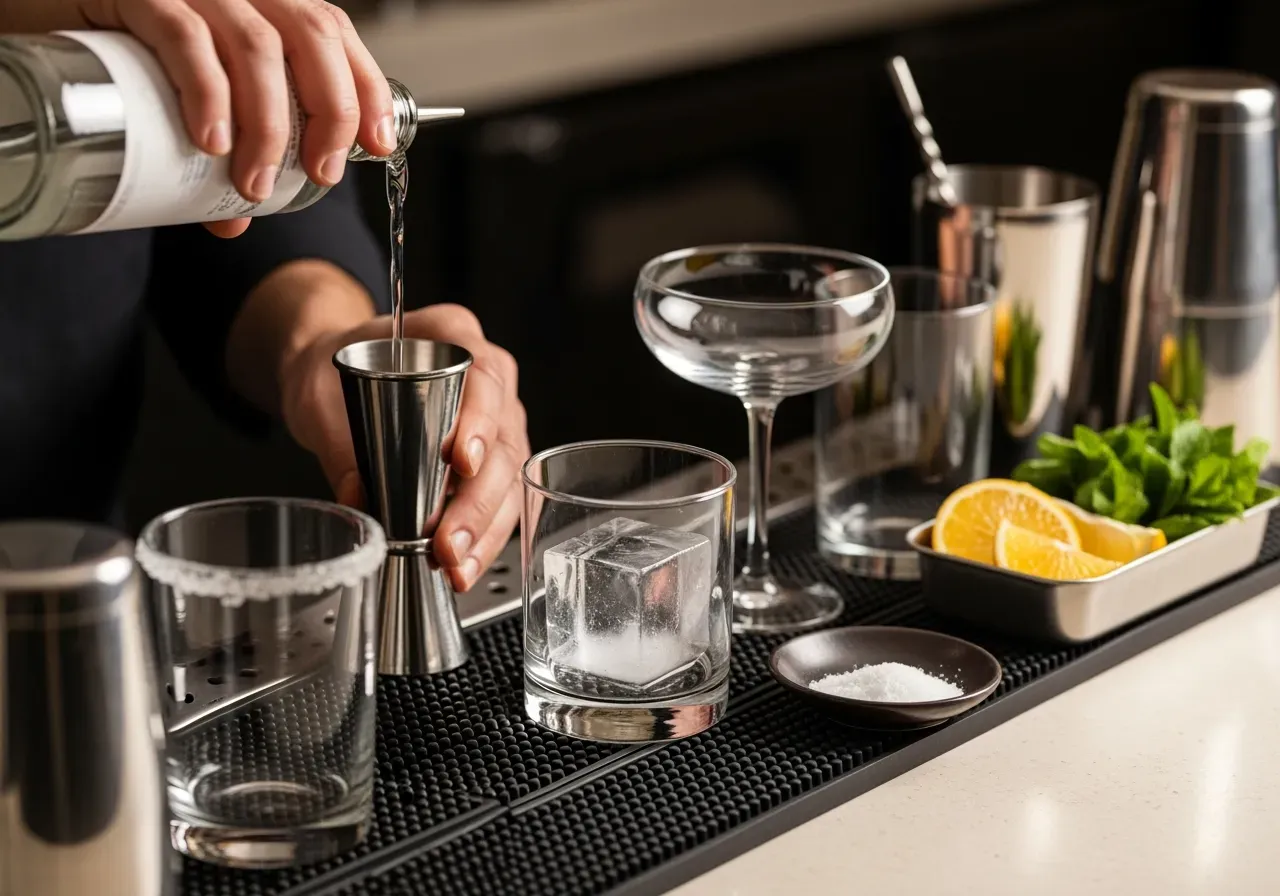 Sugrör i bordsservering på bricka