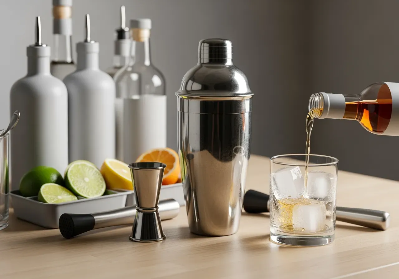 Sugrör i facetterade drinkglas