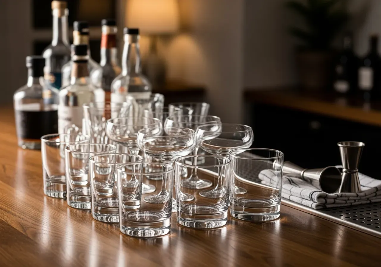 Sugrör i fyrkantiga drinkglas