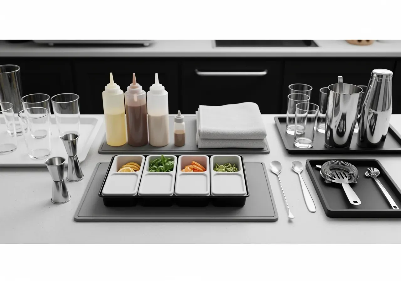 Sugrör i glas för drinkar