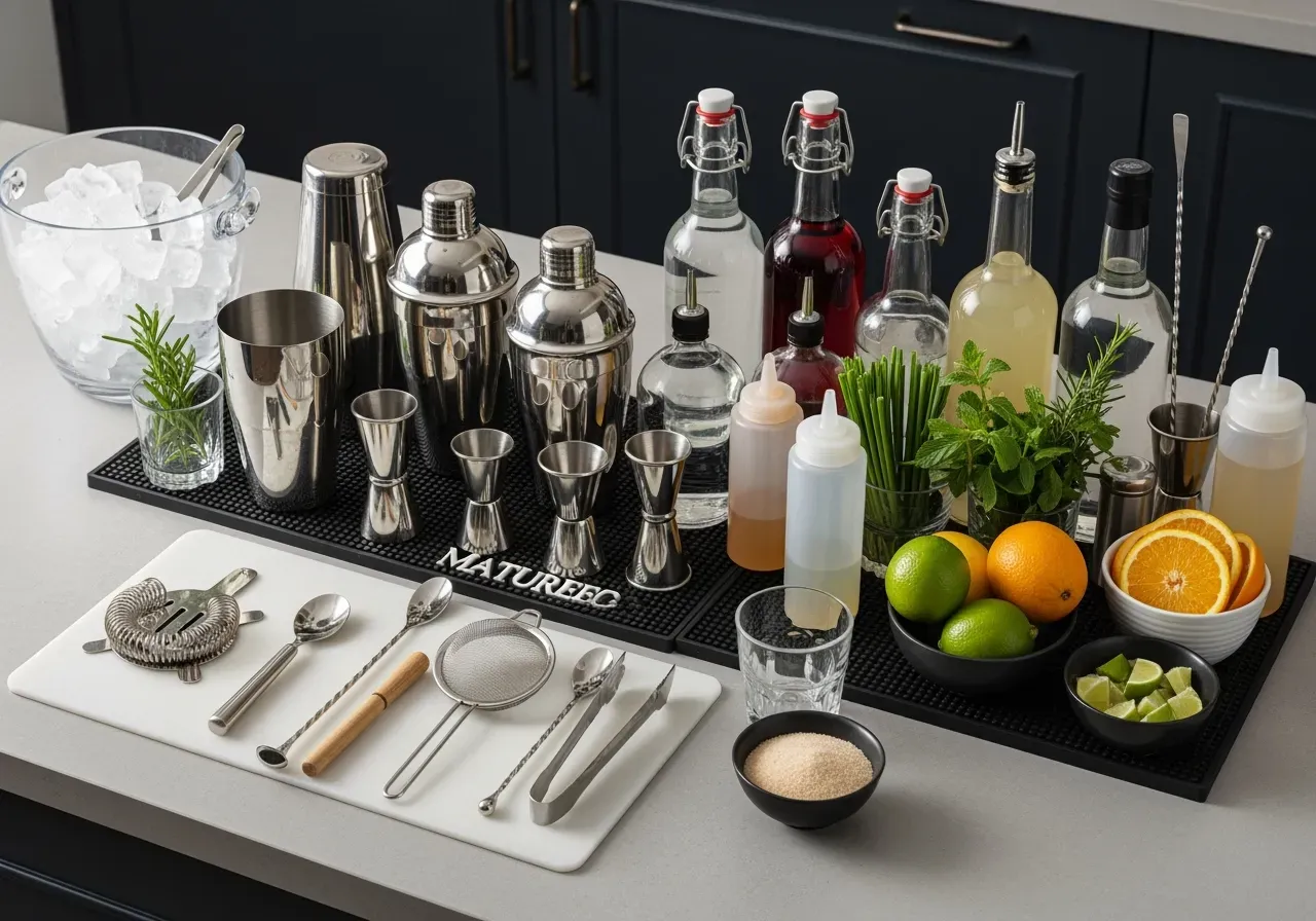 Sugrör i kopparmugg och kyla