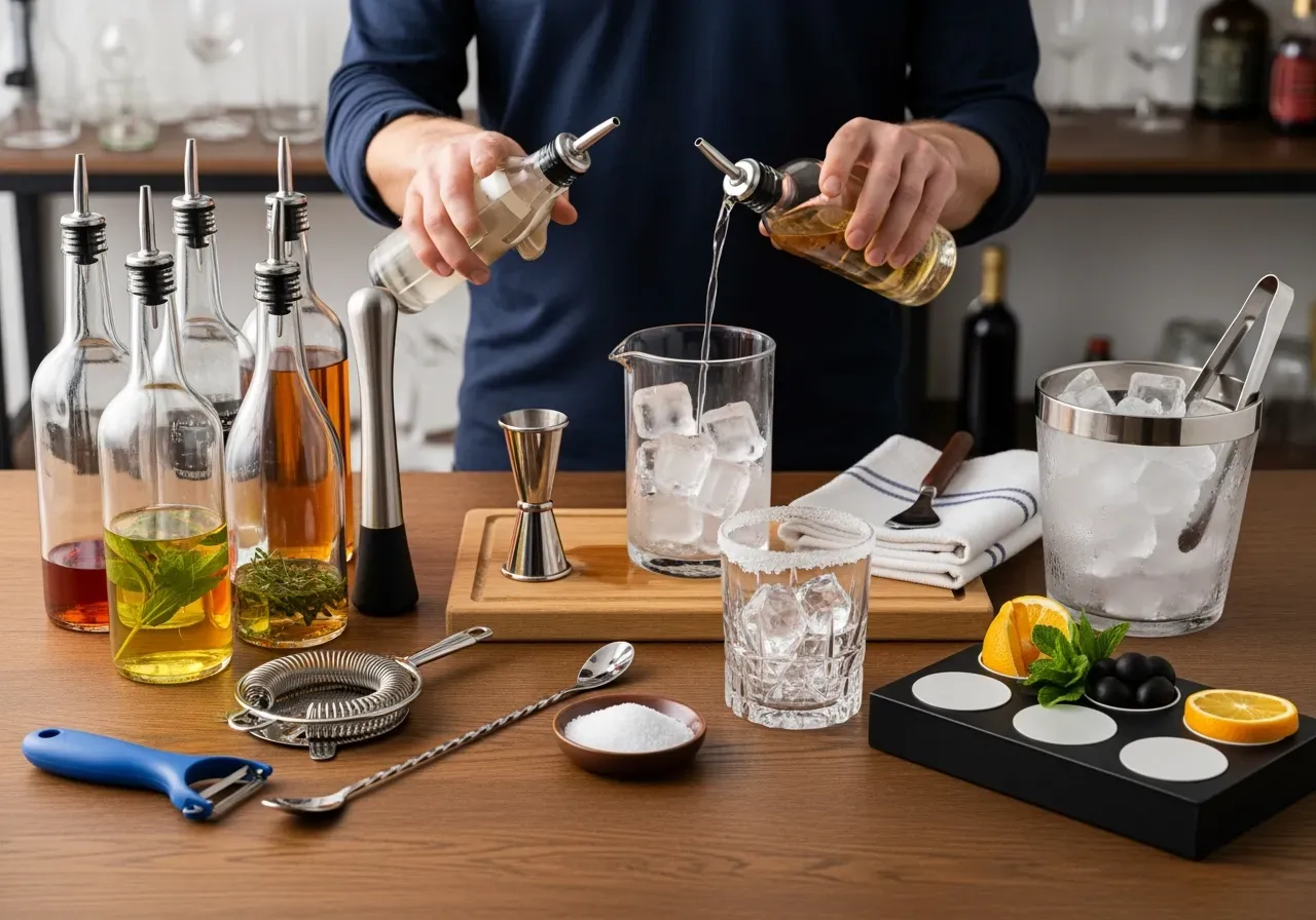 Sugrör i kopparmugg för drinkar