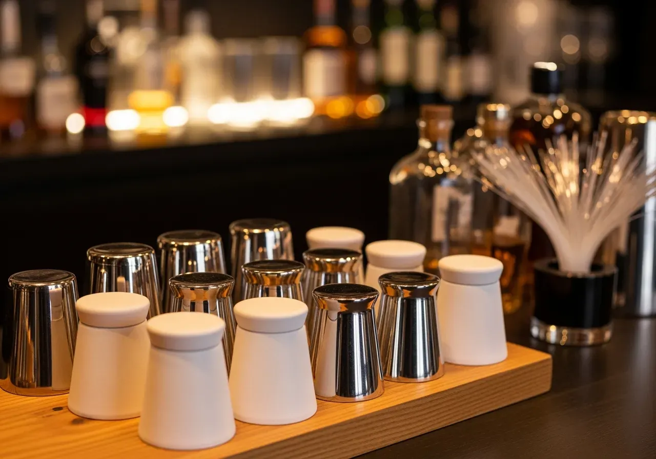 Sugrör i klassiskt martiniglas