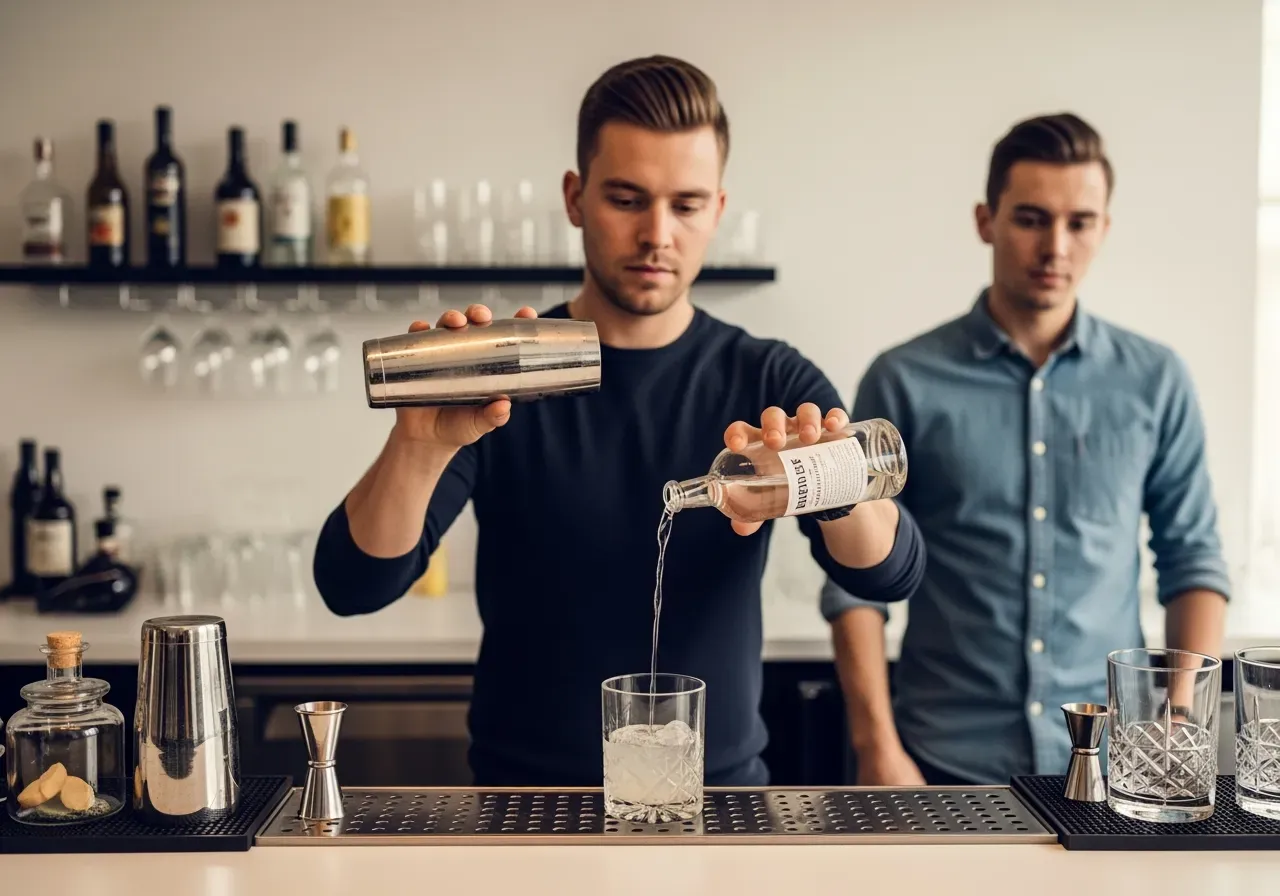 Sugrör i plastglas vid bar