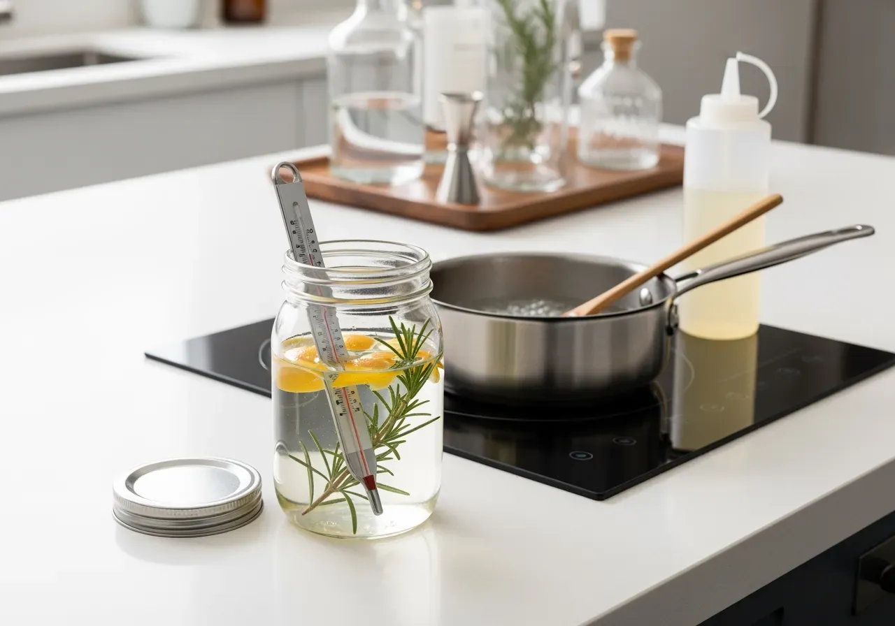 Sugrör i portvinsglas och konjak