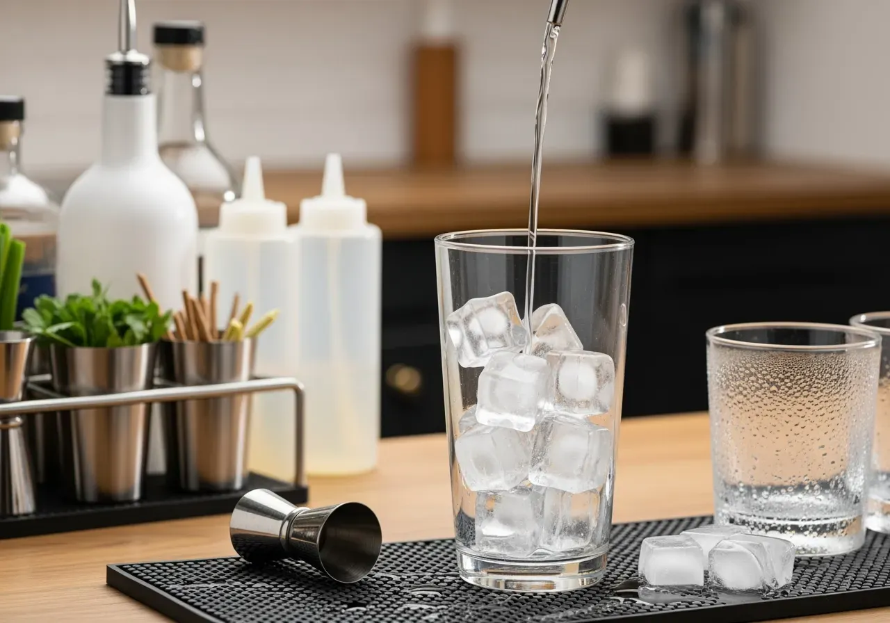 Sugrör i sirapsdrinkar och flöde