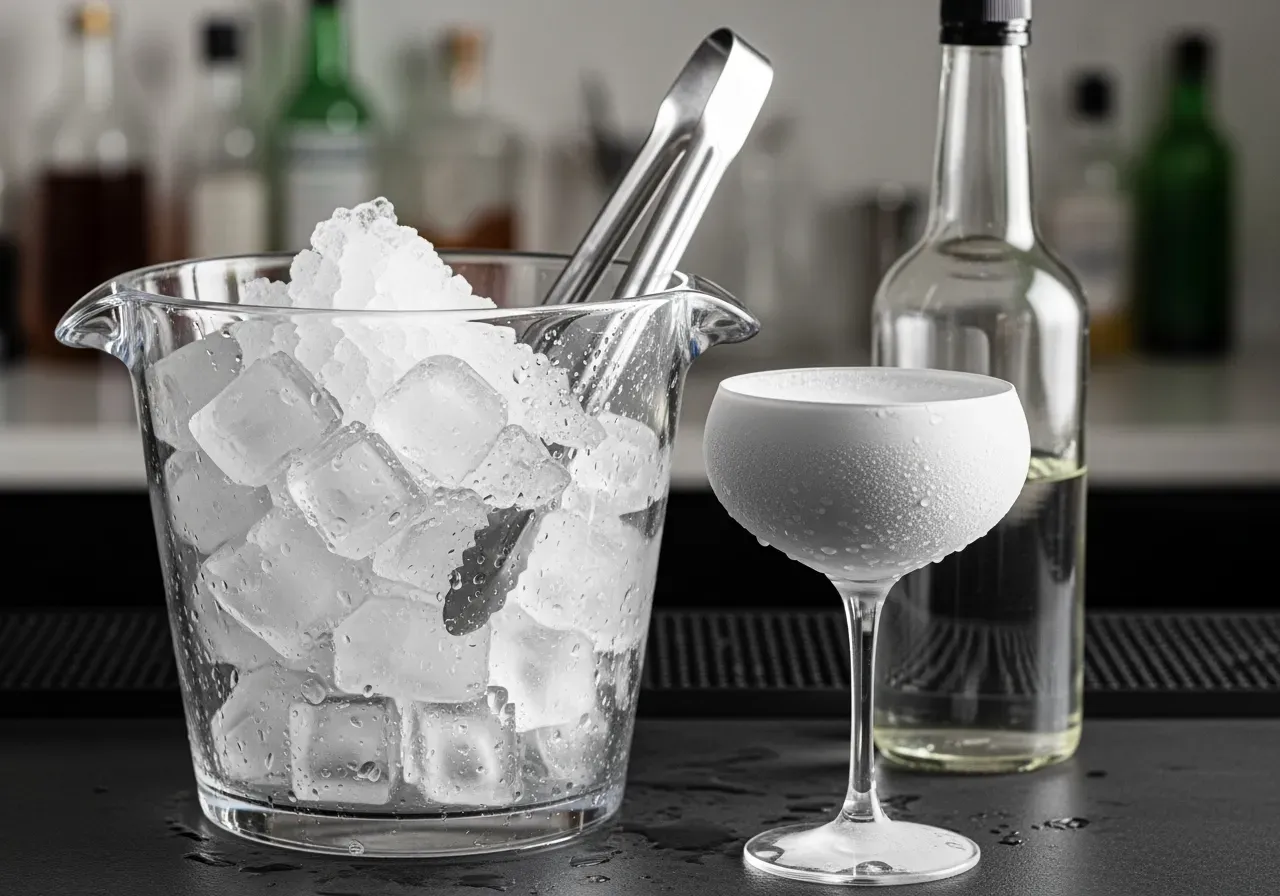 Sugrör i tikiglas med dekoration