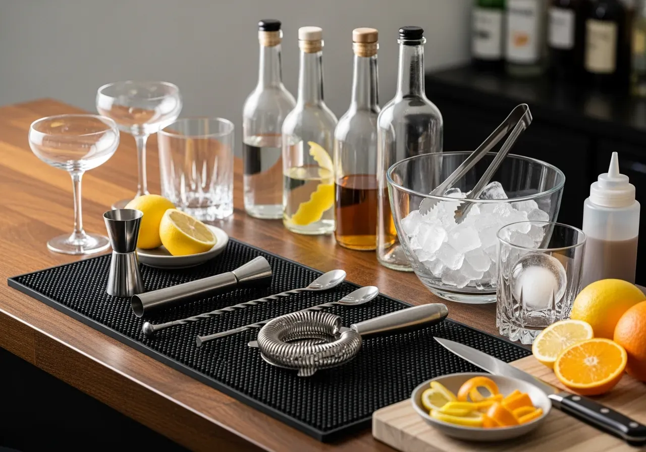 Sugrör i tikiglas med krossad is